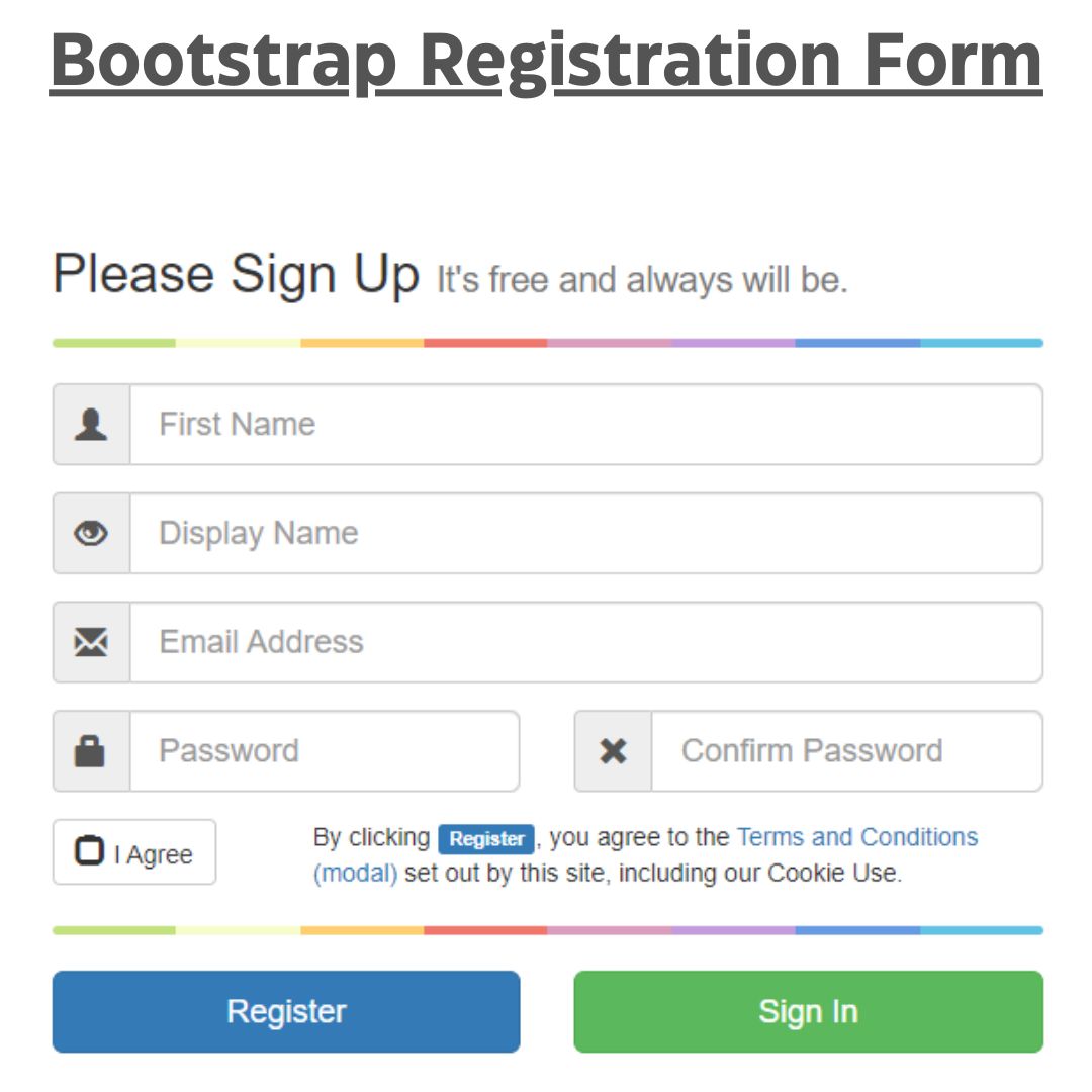 Create A Responsive Bootstrap Registration Form Source Code